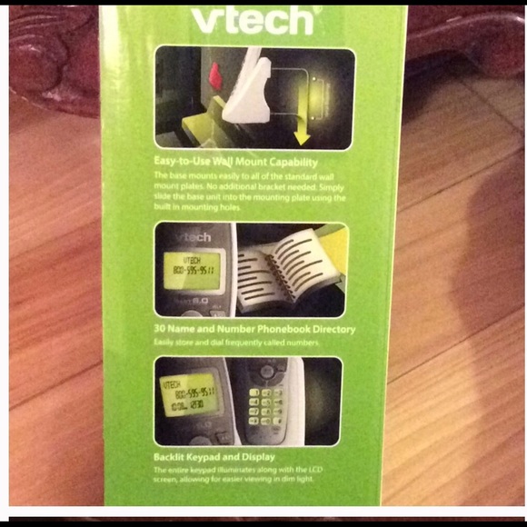 Vtech VT6s6114 Dect 60 cordless phone system new single vetch phone new open box - Picture 3 of 4